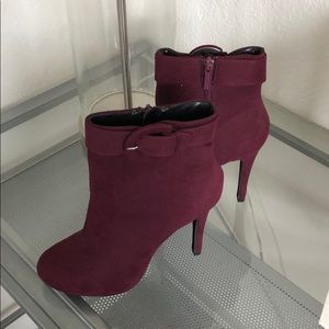 Plum booties